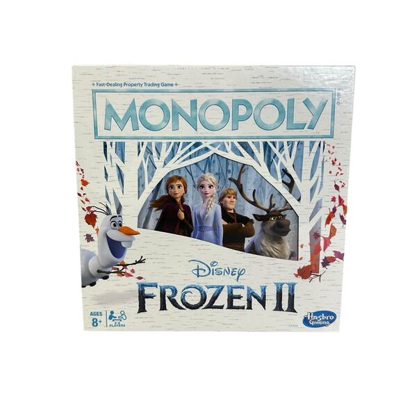Frozen 2 Edition Monopoly Disney Elsa's Ice Power Board Game Journey Hasbro New - Picture 2 of 5